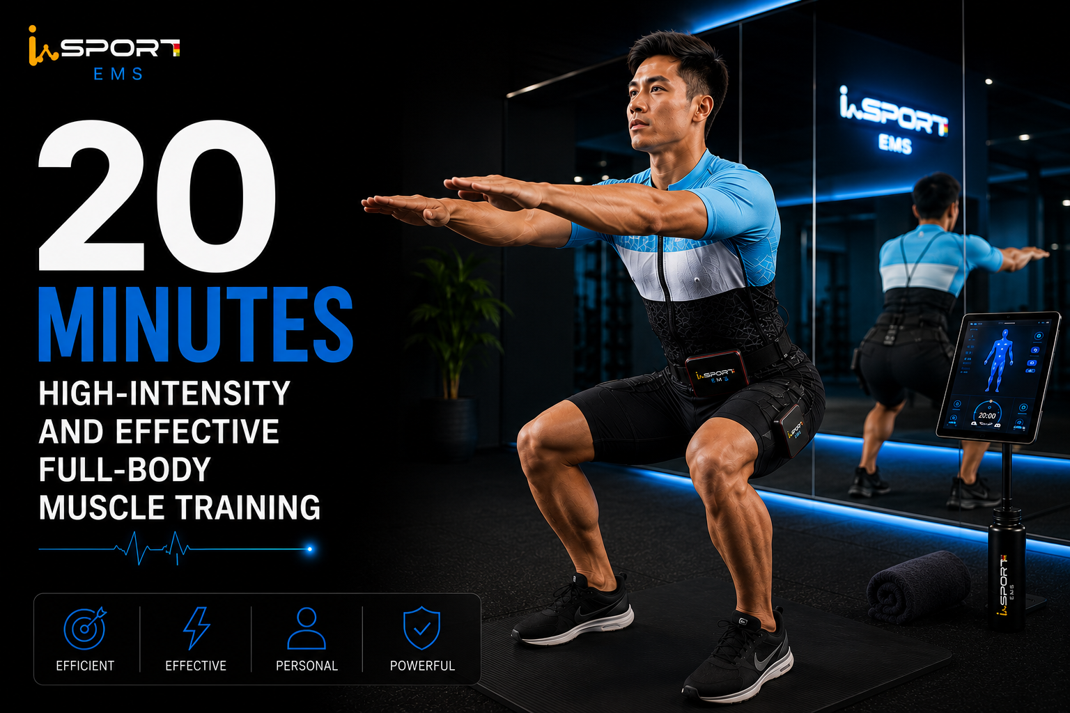 20 Minutes high-intensity and effective full-body muscle training